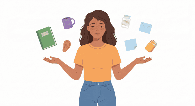 Parent looking stressed